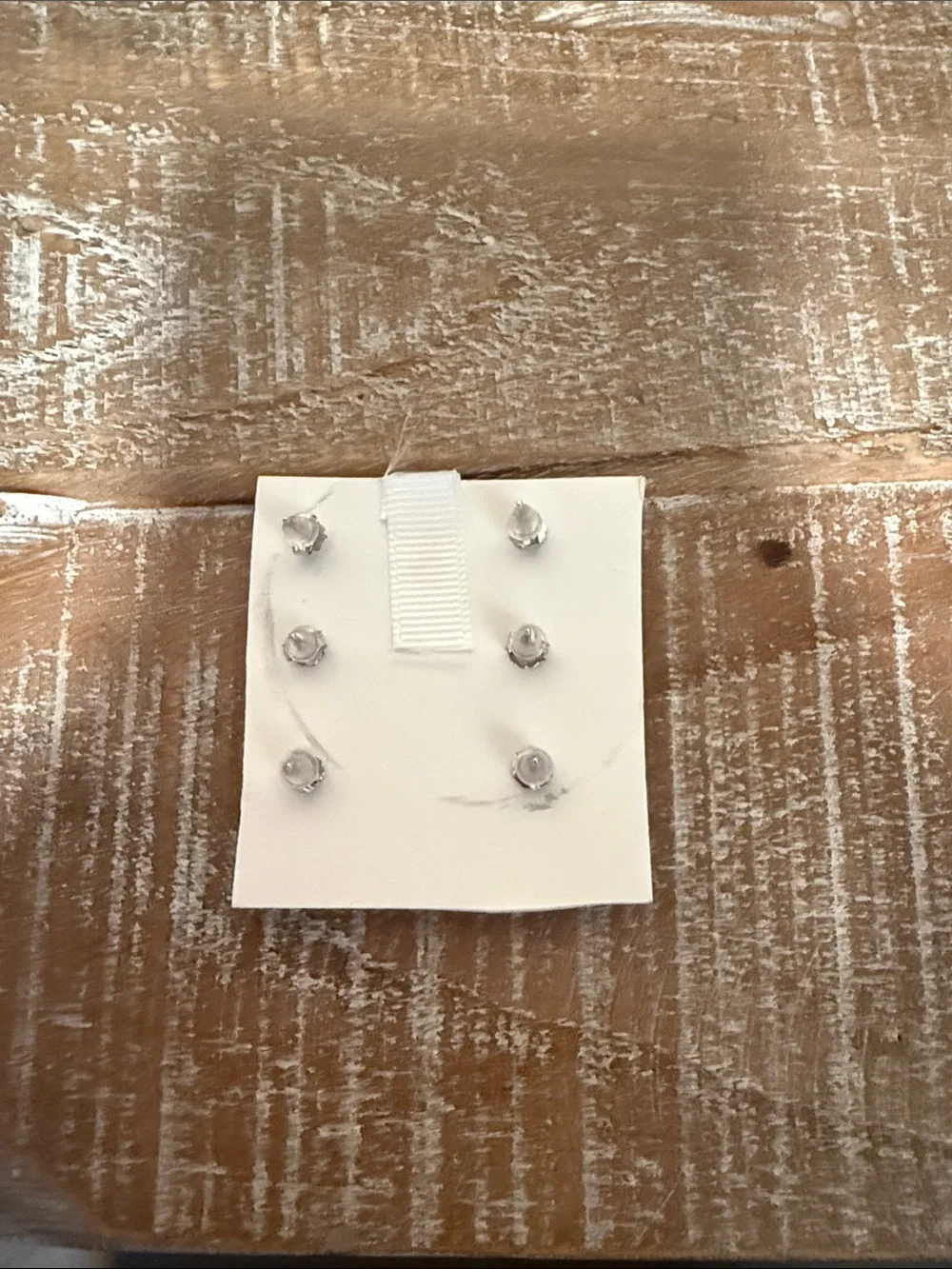 Sterling Silver Cubic Zirconia Earring Set - Silver